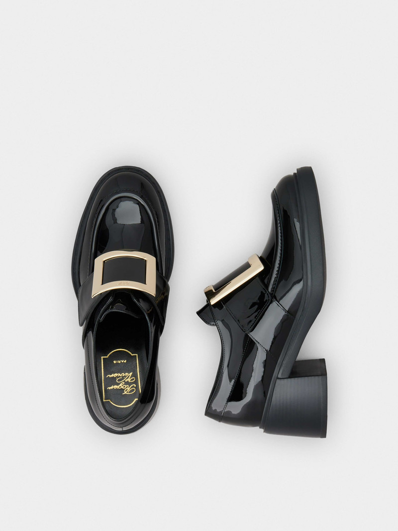Viv' Rangers Metal Buckle Loafers in Patent Leather 5