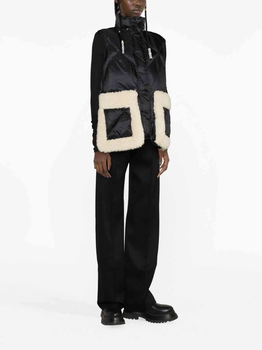 Faux shearling blouson - 3