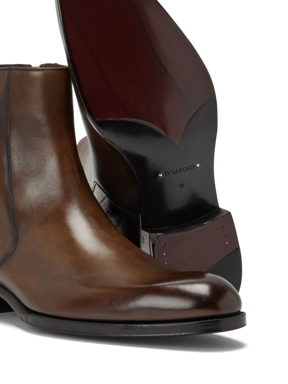 leather ankle boots - 4