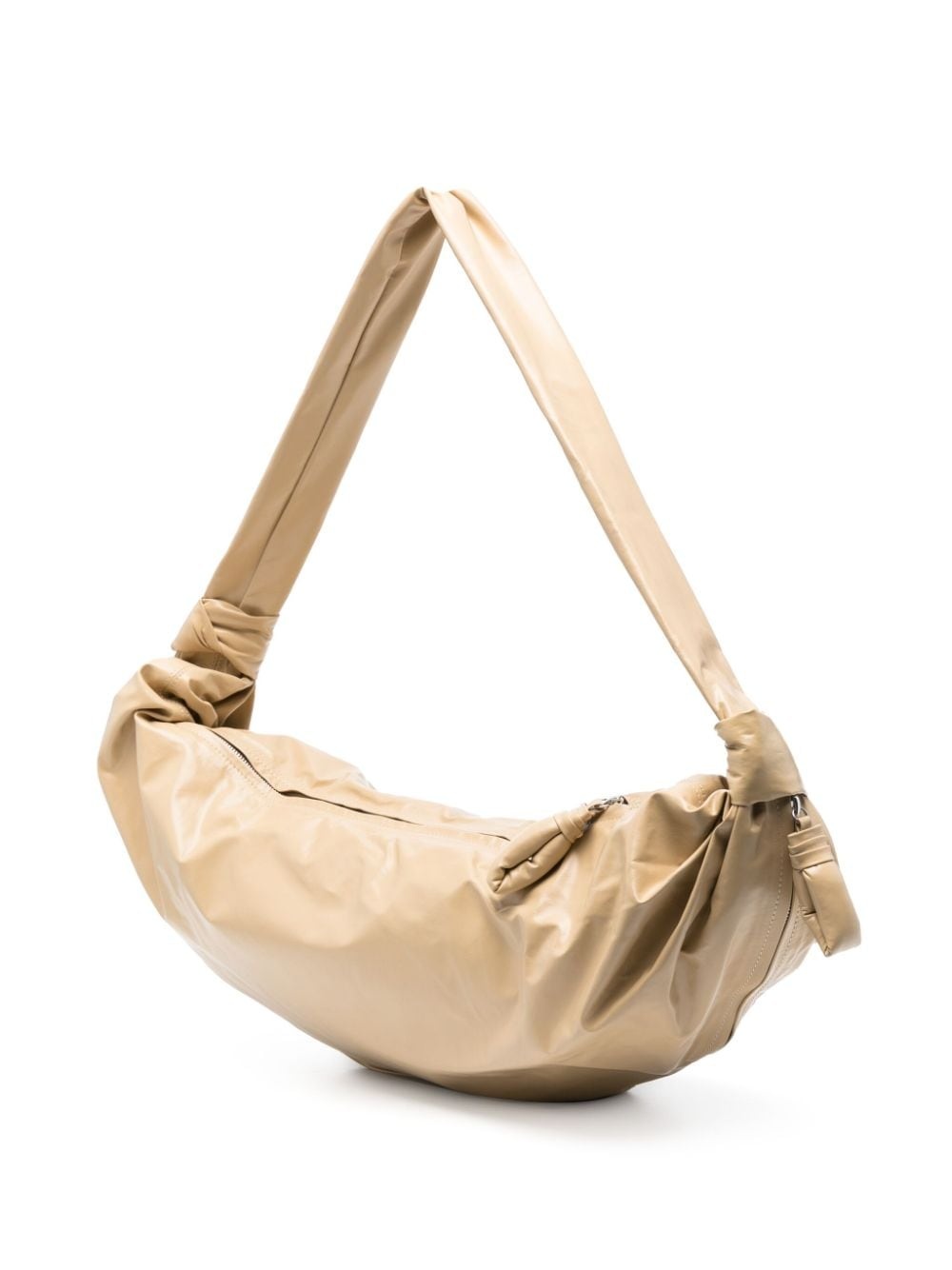 large Soft Croissant leather shoulder bag - 3