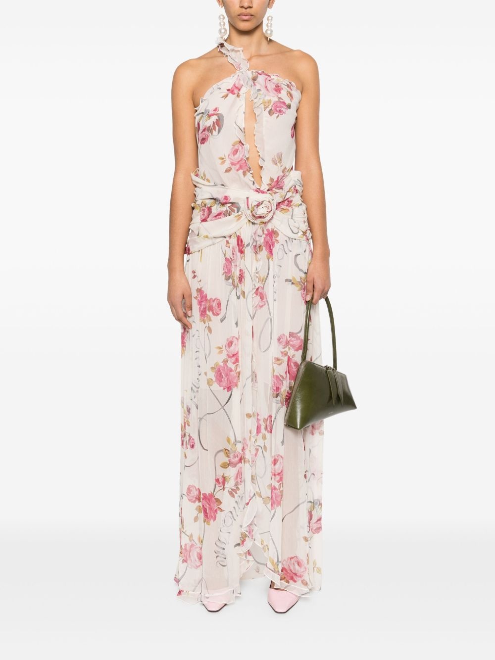 floral-print maxi dress - 2