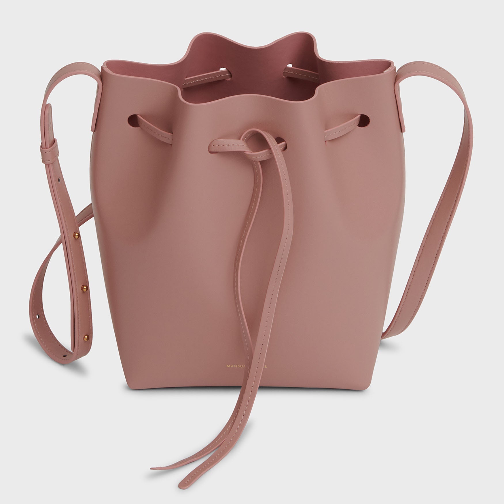 VEGAN APPLE LEATHER BUCKET BAG - 4
