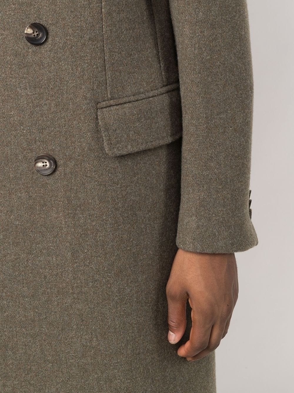 Tailored double-breasted wool coat - 5