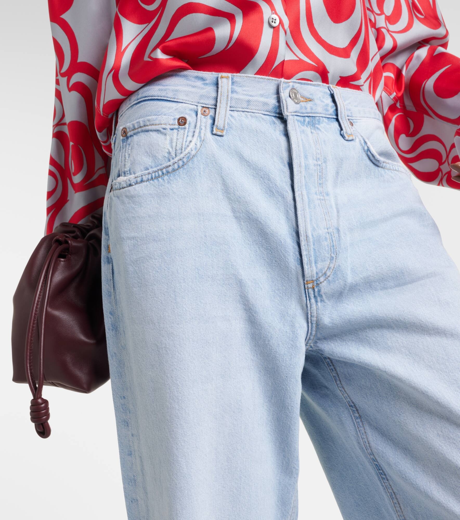 Low Slung Baggy wide-leg jeans - 4