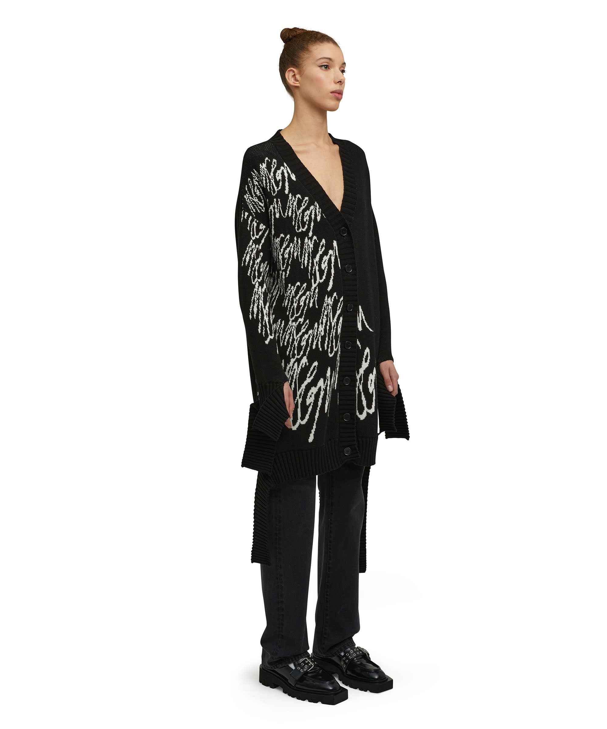 Cotton "Lettering" cardigan - 3