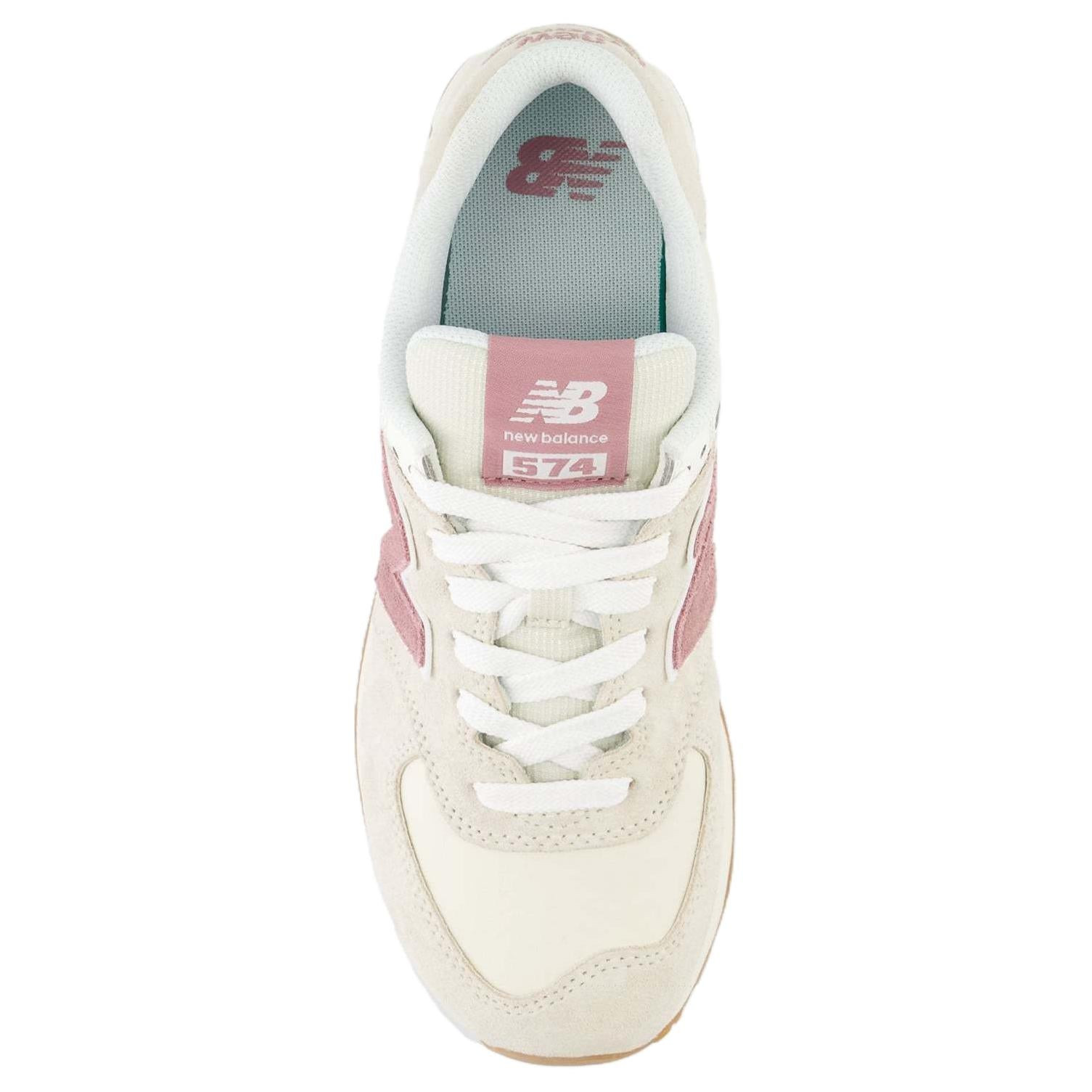 (WMNS) New Balance 574 Lifestyle Shoes 'Beige Pink' WL574QC2 - 5