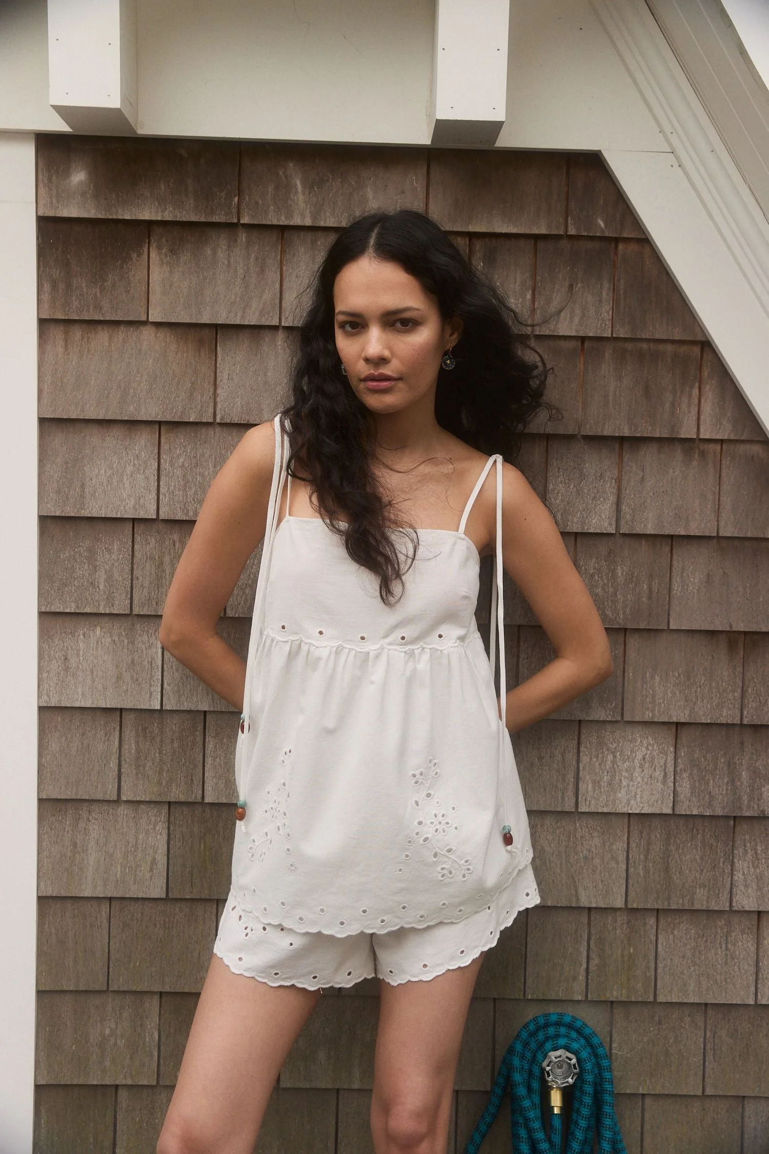 The Jessie Short - White Linen - 1