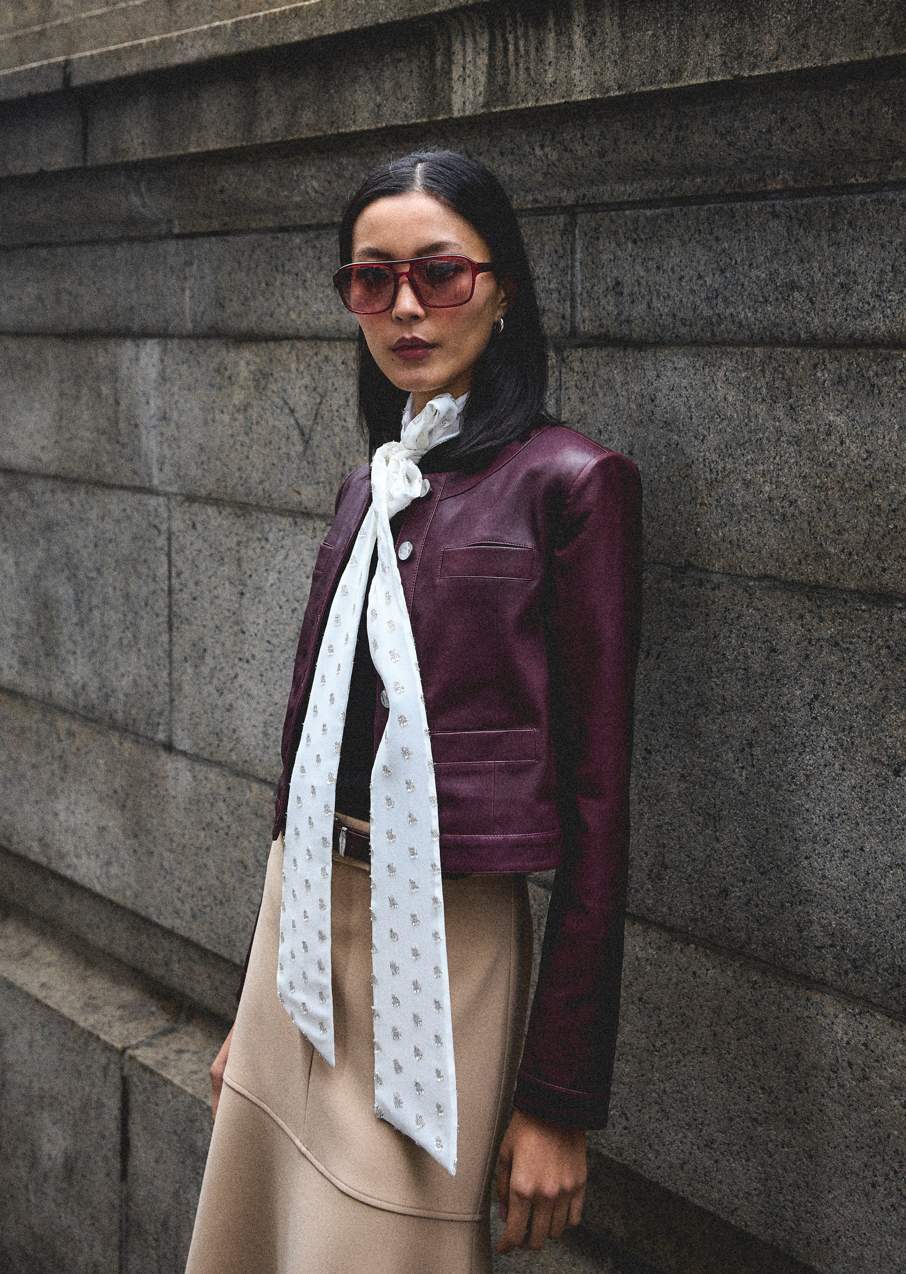 PENNY STRETCH LEATHER JACKET - 2