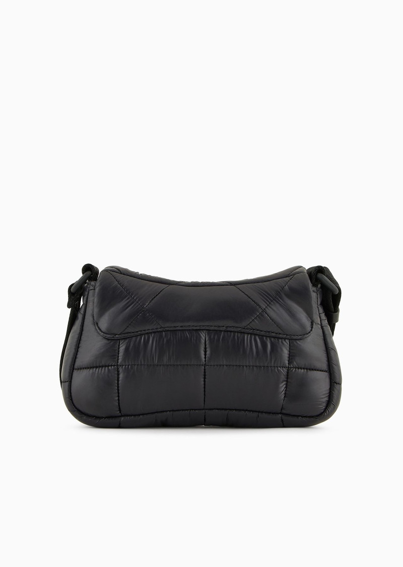 Baguette shoulder bag in quilted nylon 3