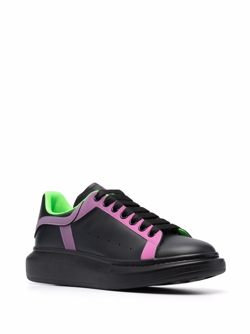 contrast-trim low-top sneakers - 2