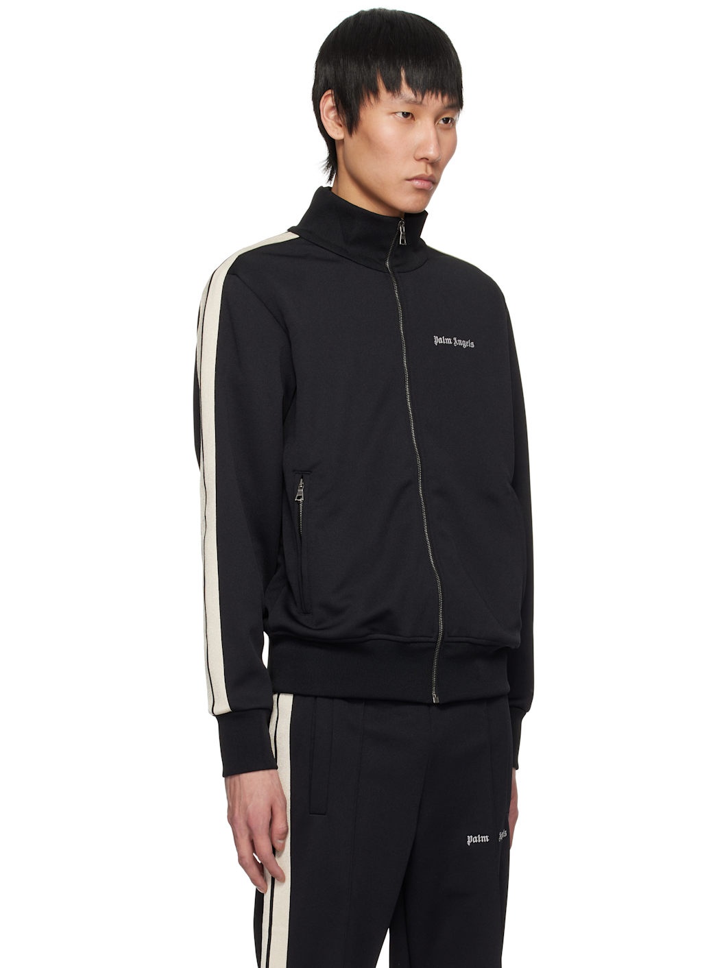 Black Classic Logo Track Jacket - 2