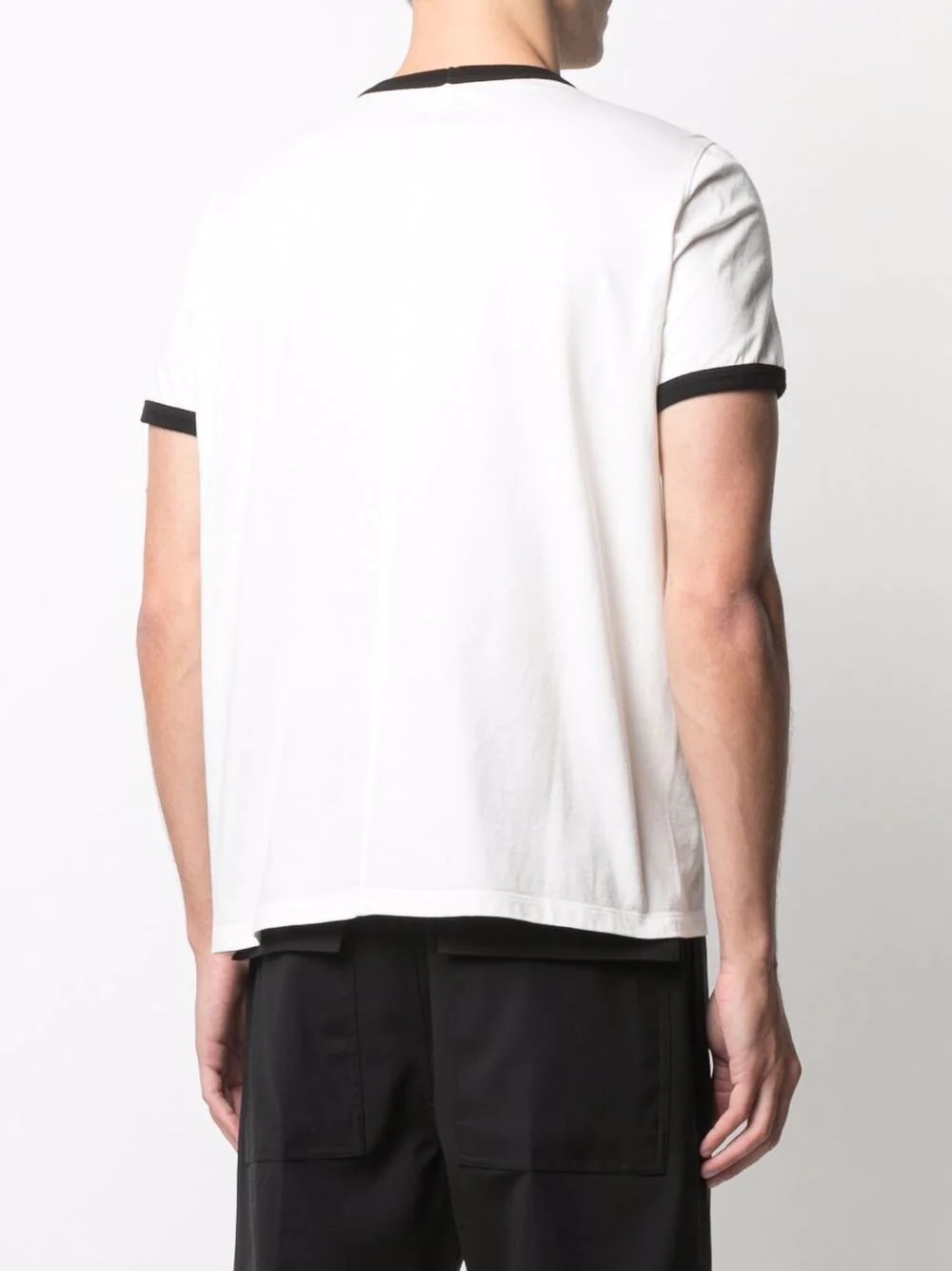 two-tone short-sleeved T-shirt - 4