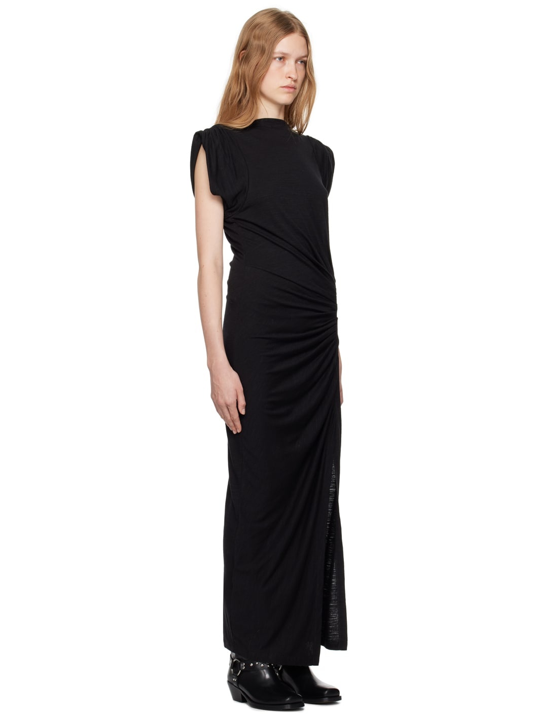 Black Isabella Midi Dress - 2