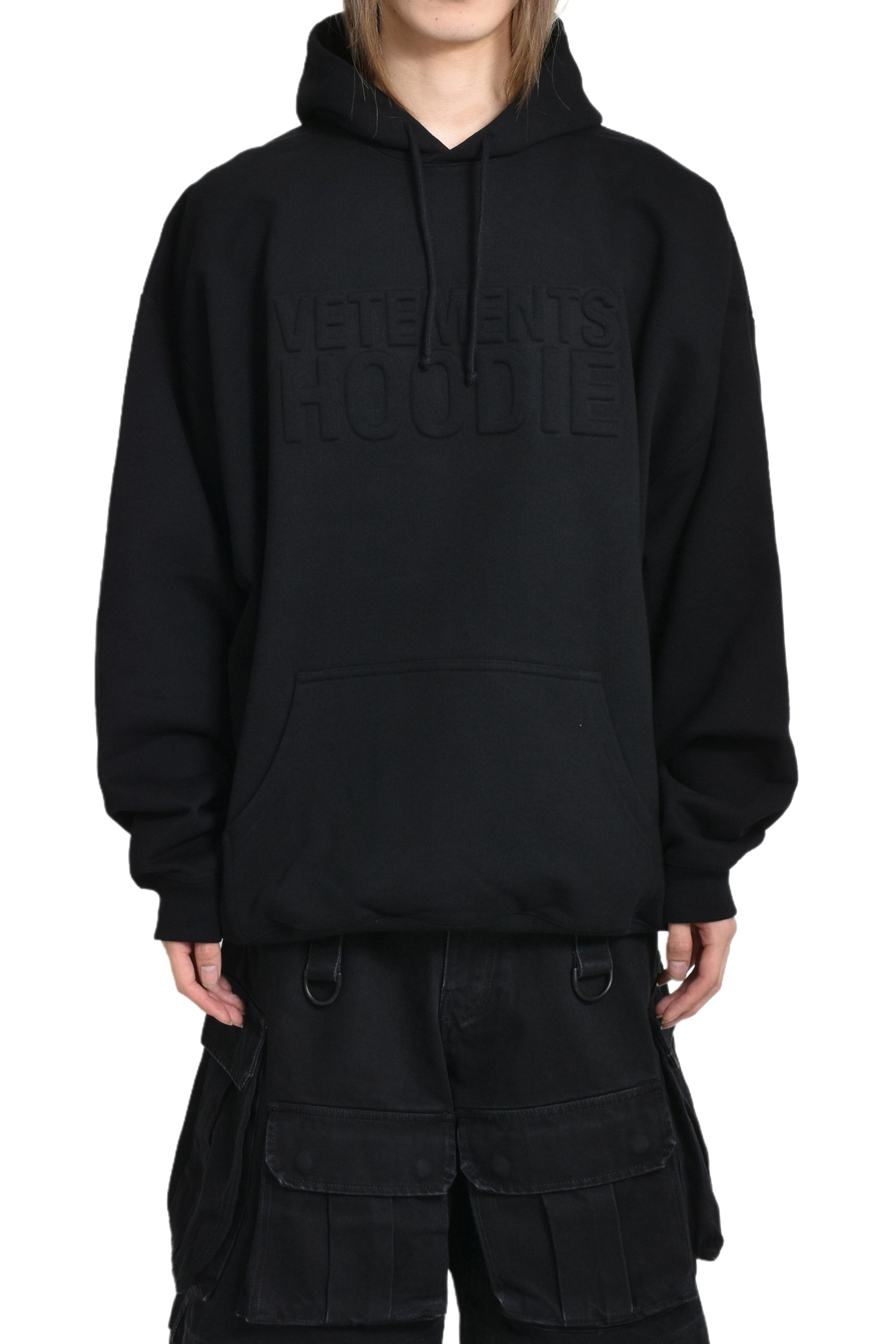 ILLUSION LOGO HOODIE / BLK - 1