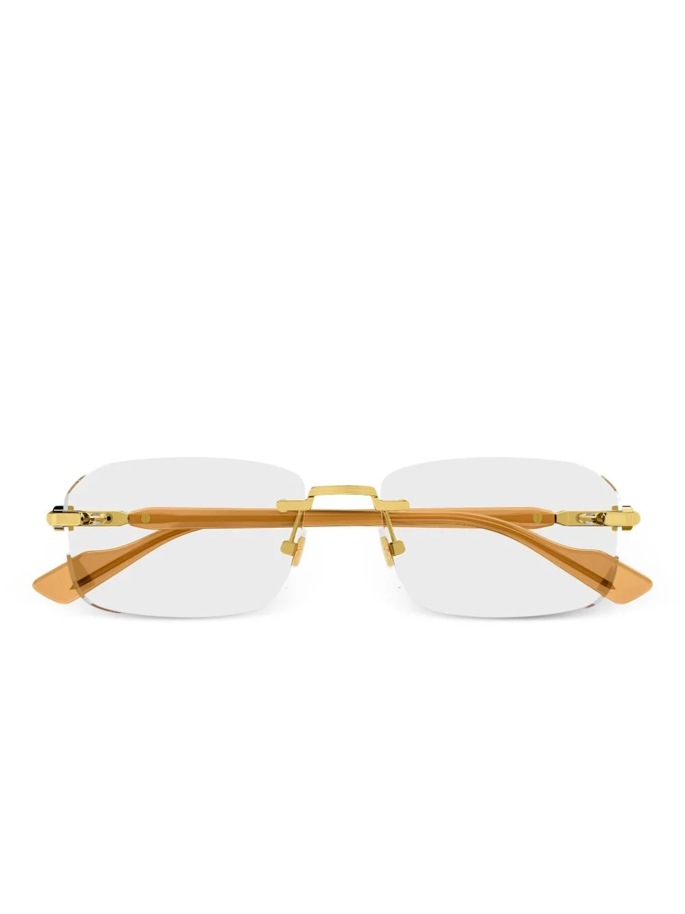 rectangle-frame logo glasses - 1
