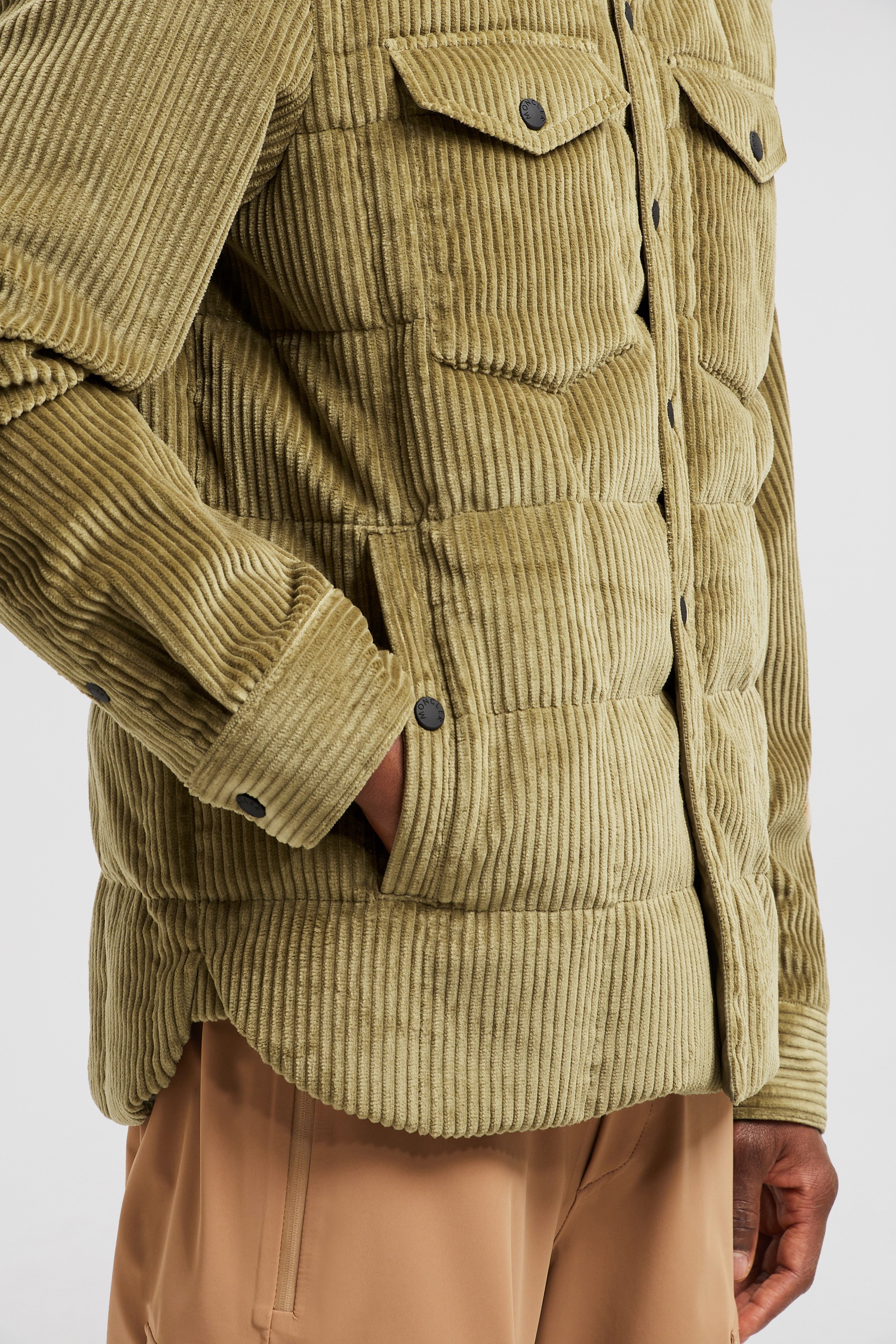 Gelt Corduroy Down Shirt Jacket - 6