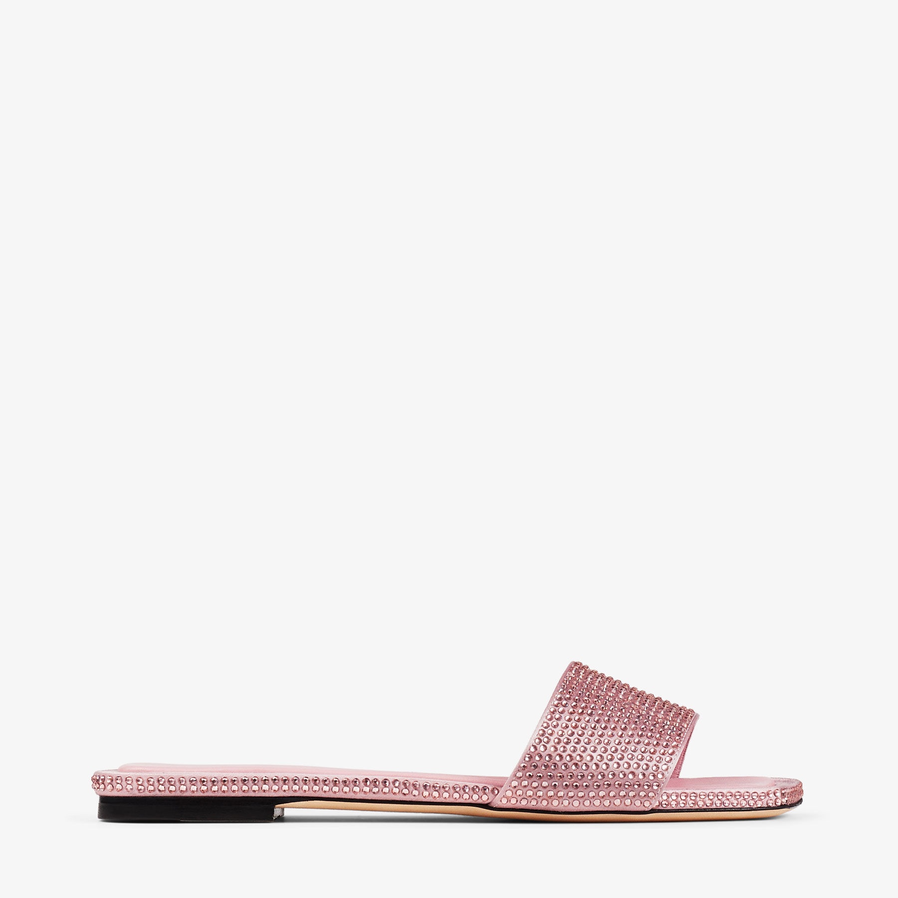 Clovis Flat
Rose Satin Crystal Flats - 1