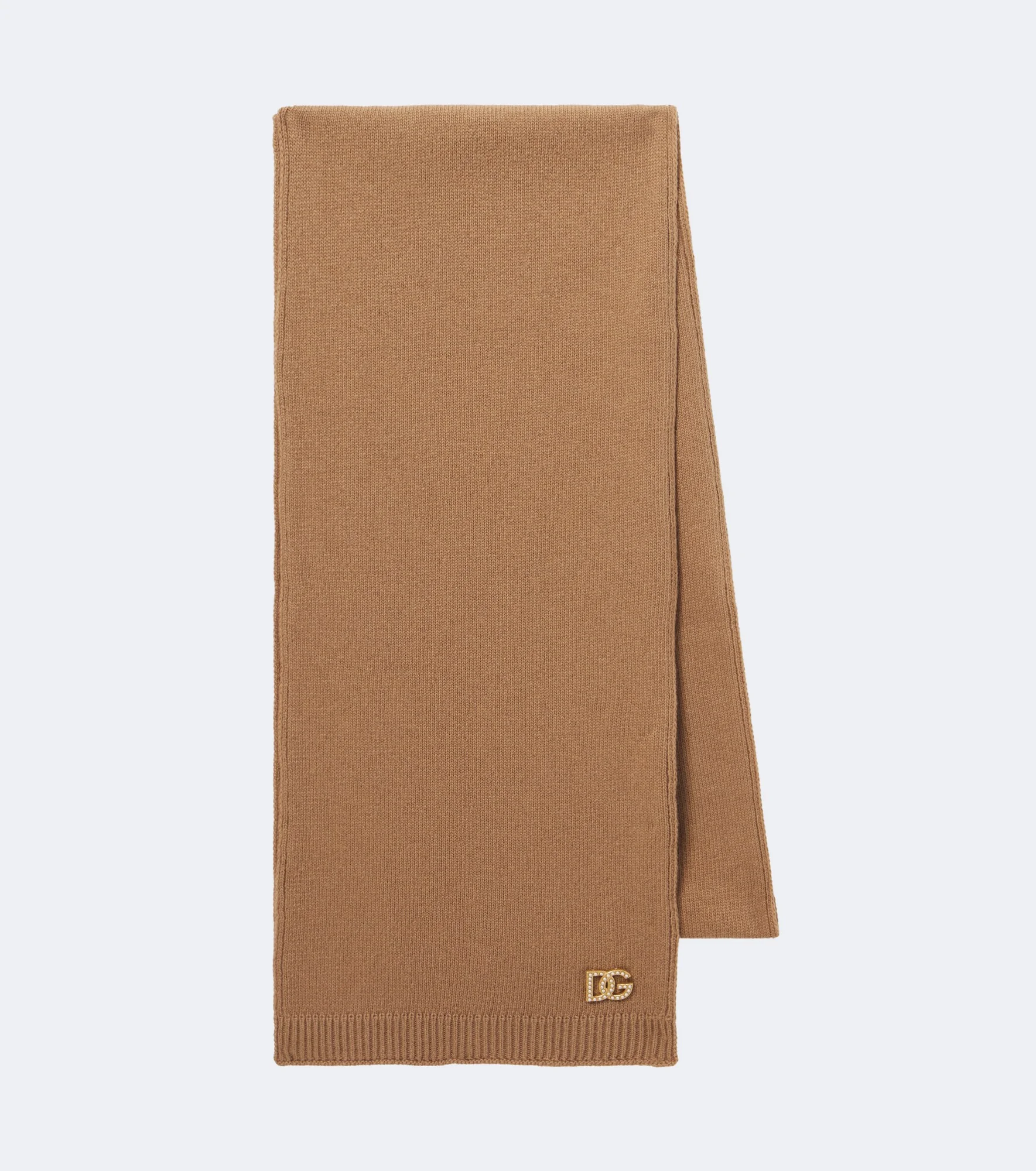 DG embellished virgin wool scarf - 1