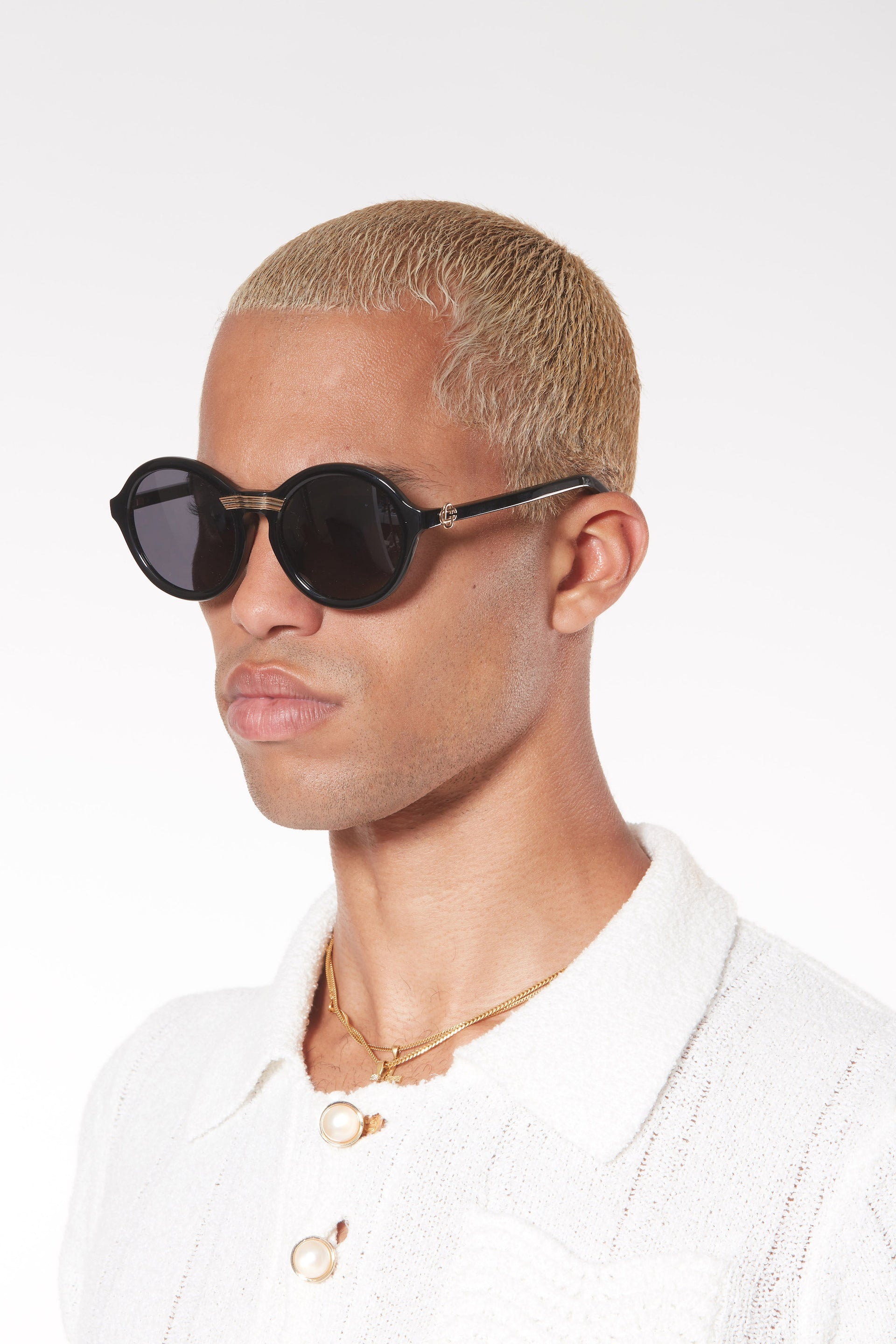 Tajer Black & Gold Sunglasses - 4