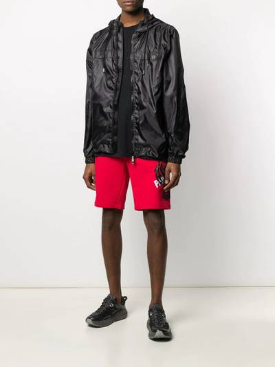 PHILIPP PLEIN Tiger-detail track shorts outlook