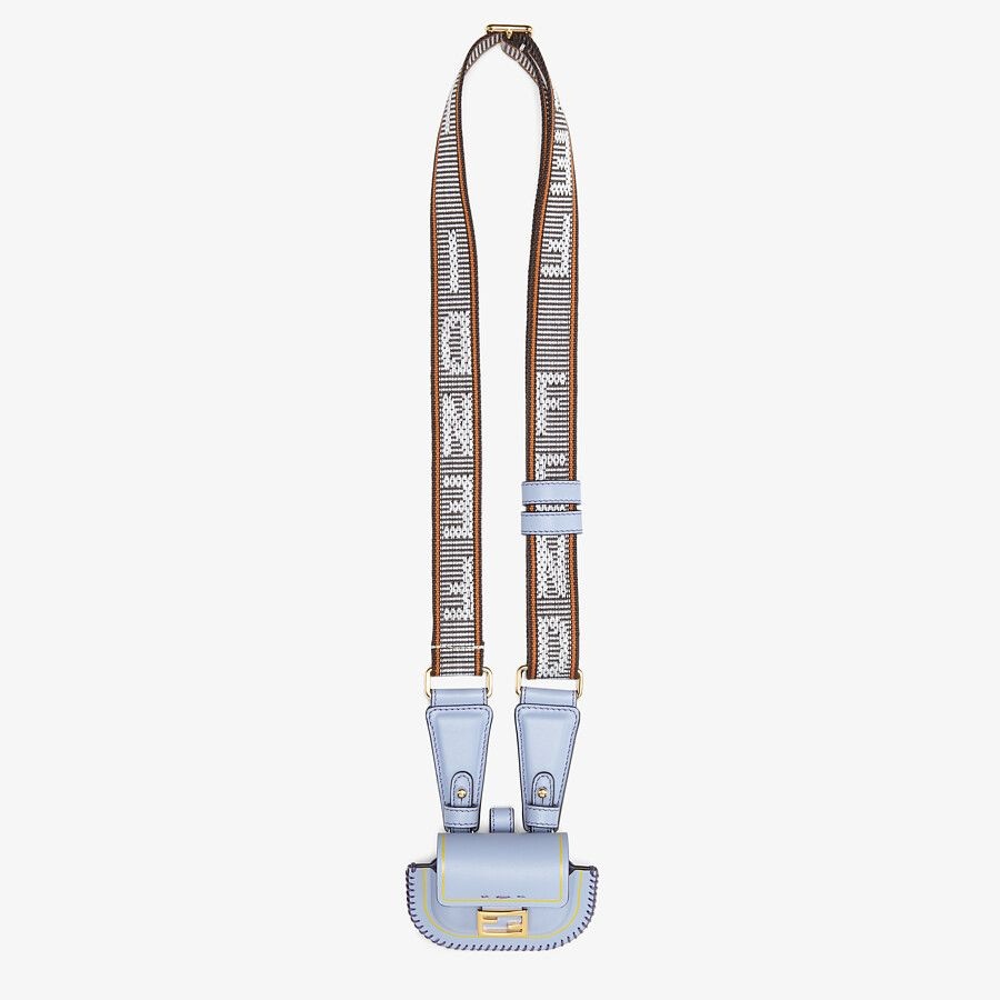 Light blue leather charm - 2