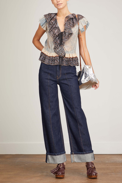 ULLA JOHNSON The Genevieve Jean in Tigris Rigid Wash outlook