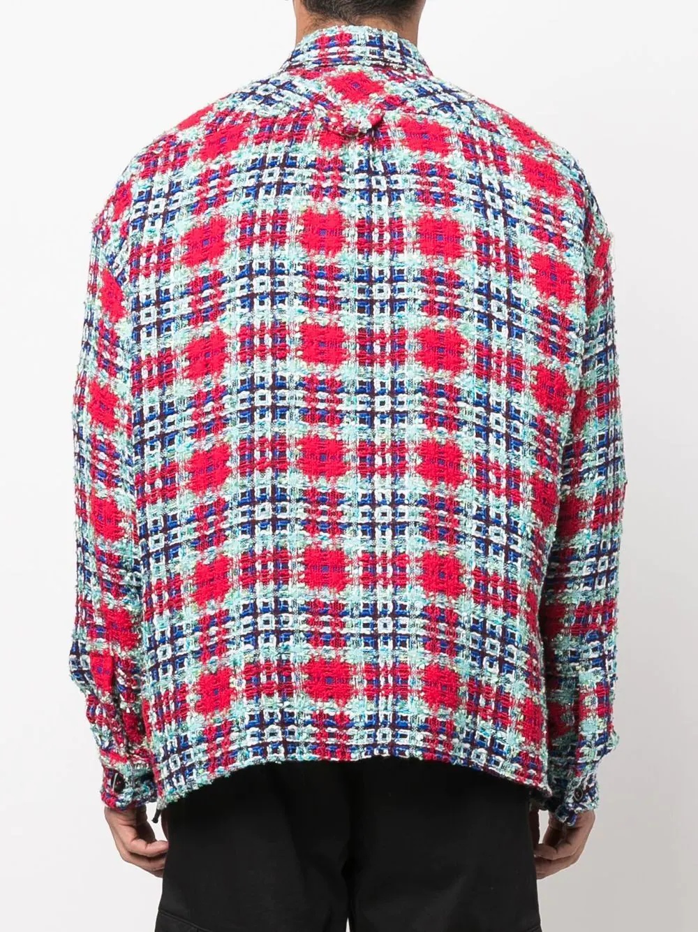 checked long-sleeved shirt - 4