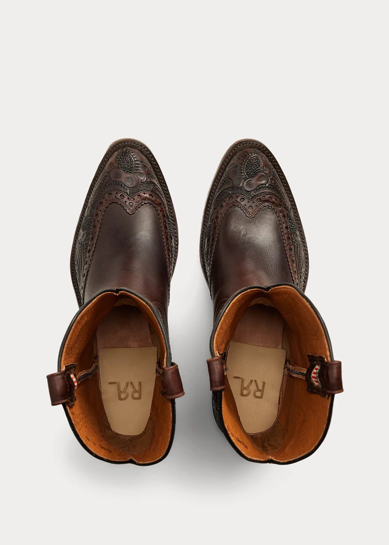 Plainview Hand-Tooled Leather Boot 3