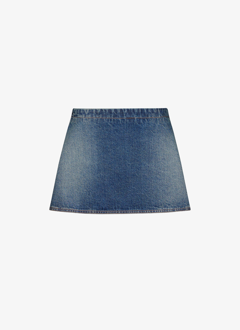 DENIM MINI SKIRT - 1