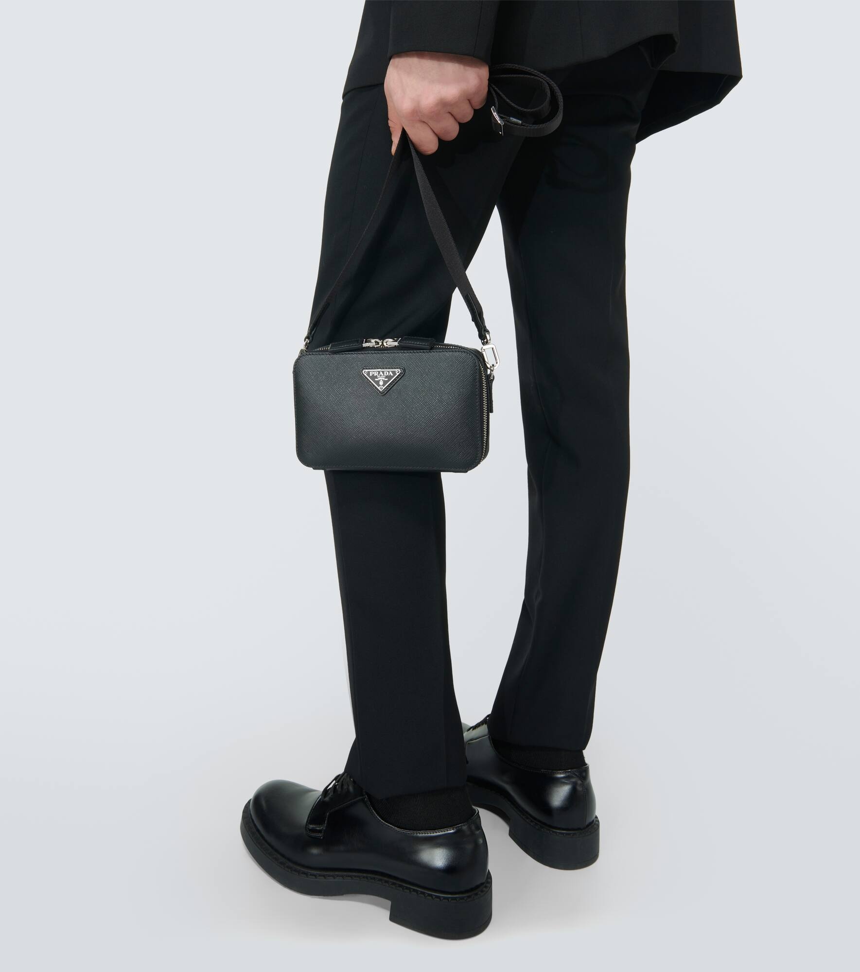 Brique leather crossbody bag - 2