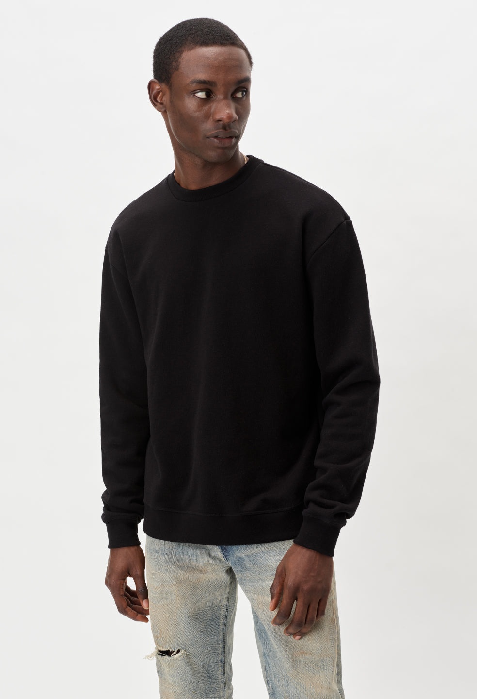 John Elliott OVERSIZED CREWNECK PULLOVER REVERSIBLE