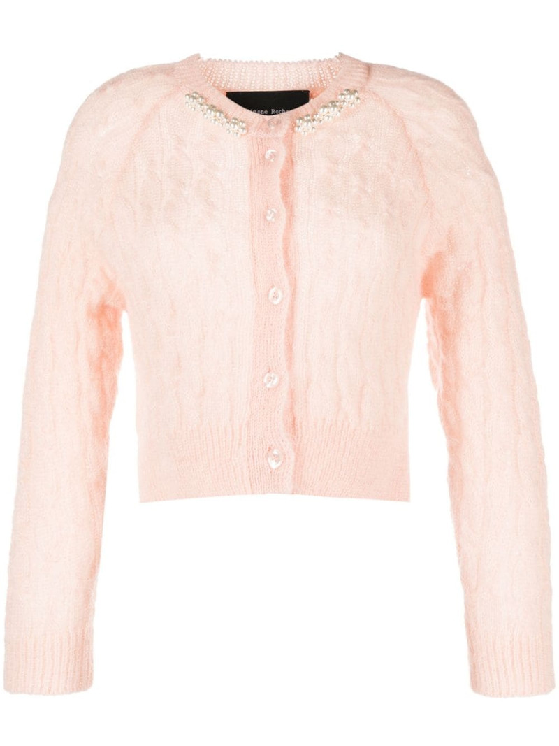 beaded cable knit cardigan 1