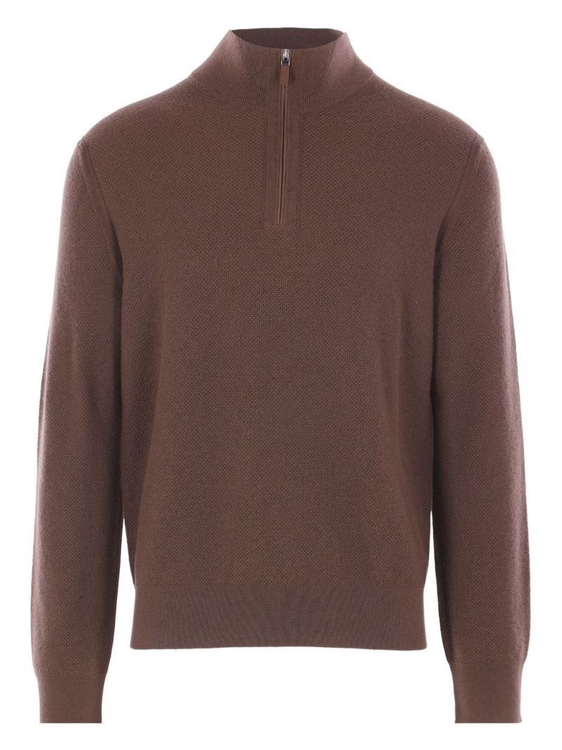 zip cashmere sweater 1