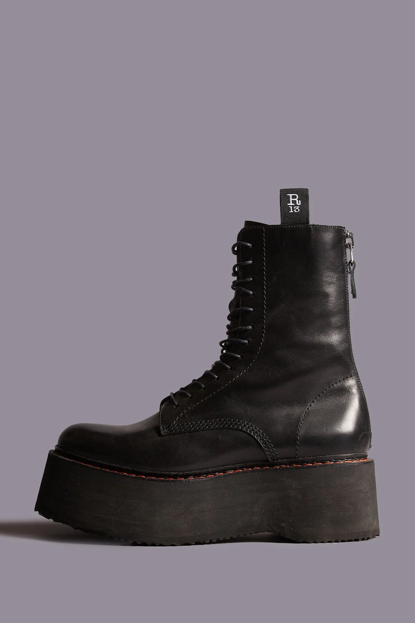Double Stack Boot - Black | R13 Denim Official Site - 1