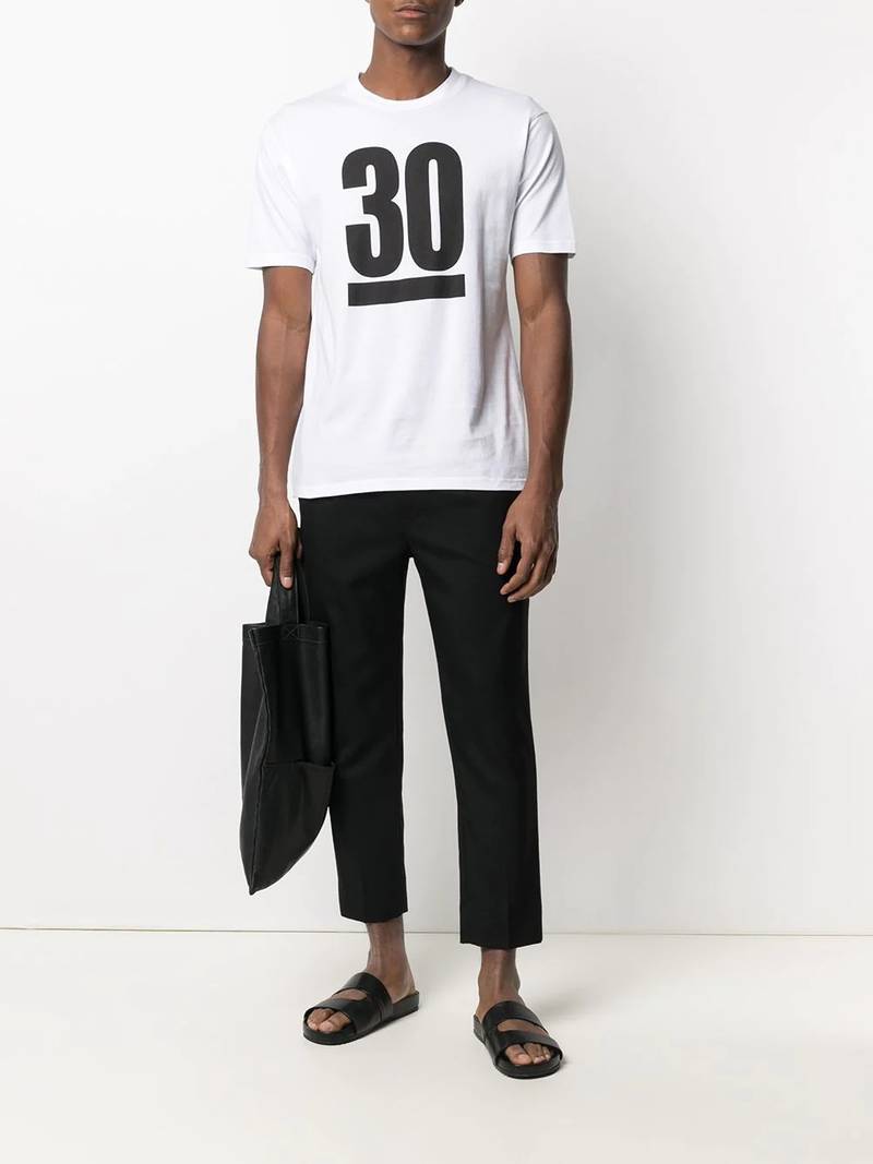 UNDERCOVER tape print T-shirt outlook