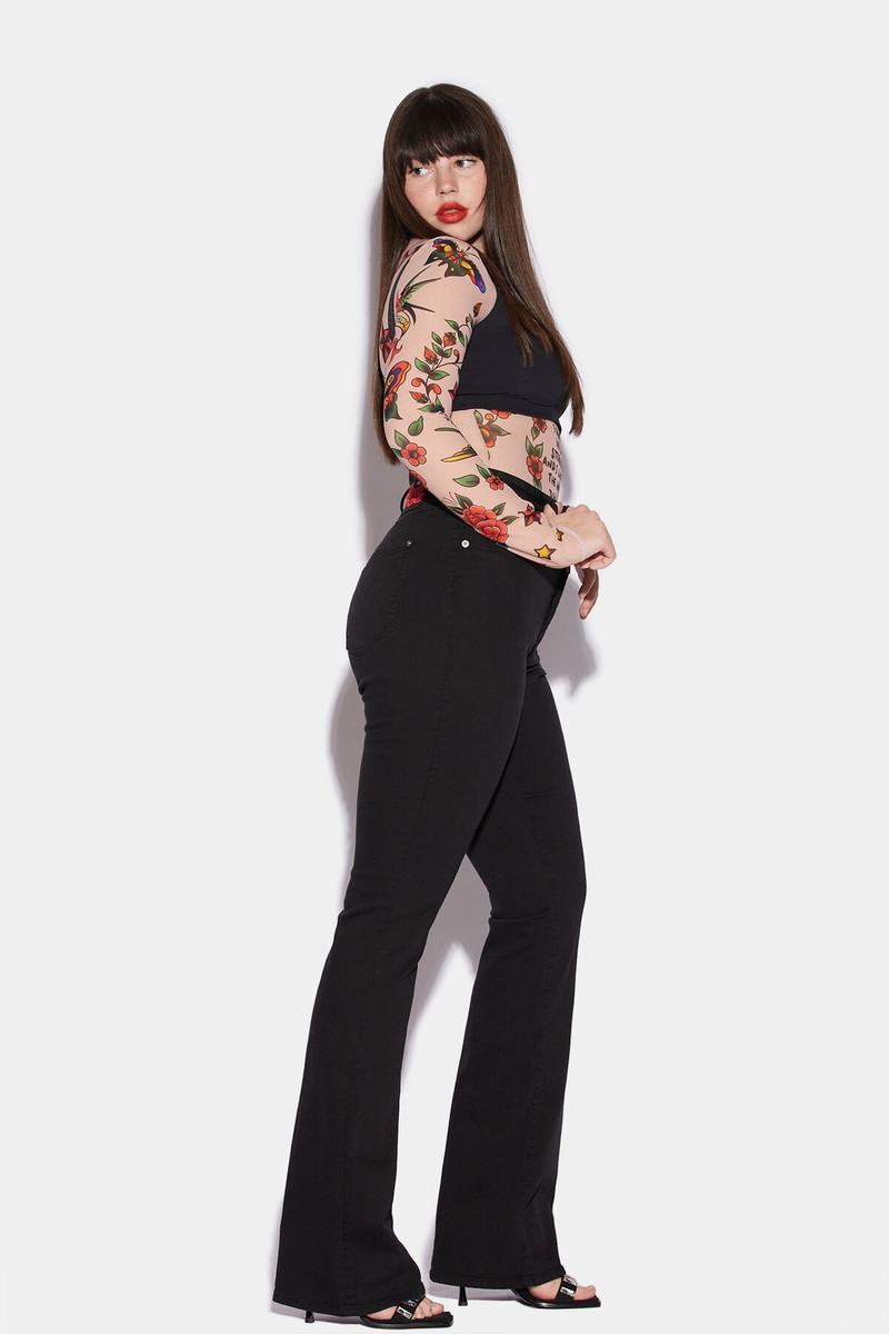 HONEY HIGH WAISTED FLARE JEANS 1
