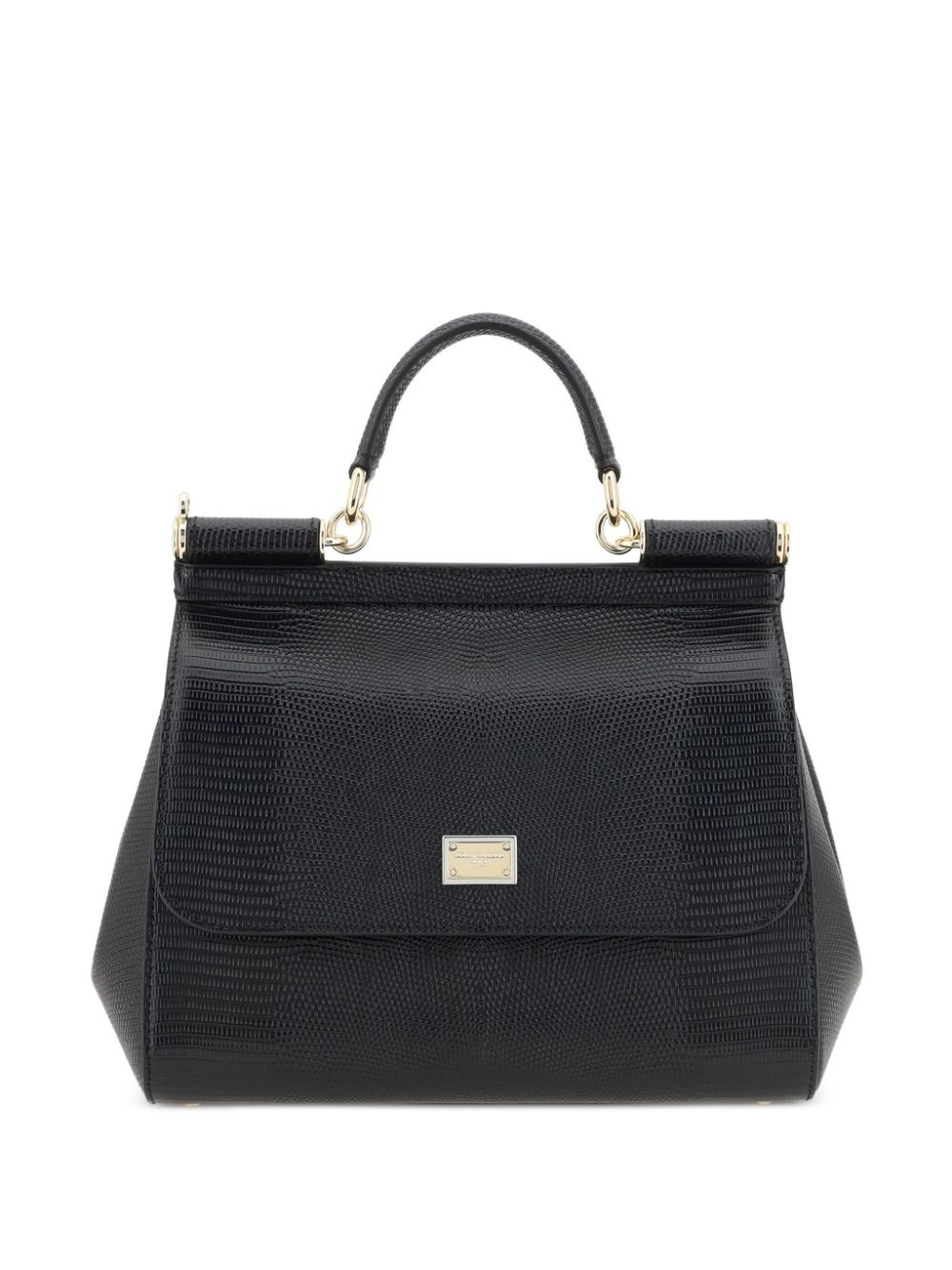 medium Black Sicily shoulder bag - 1