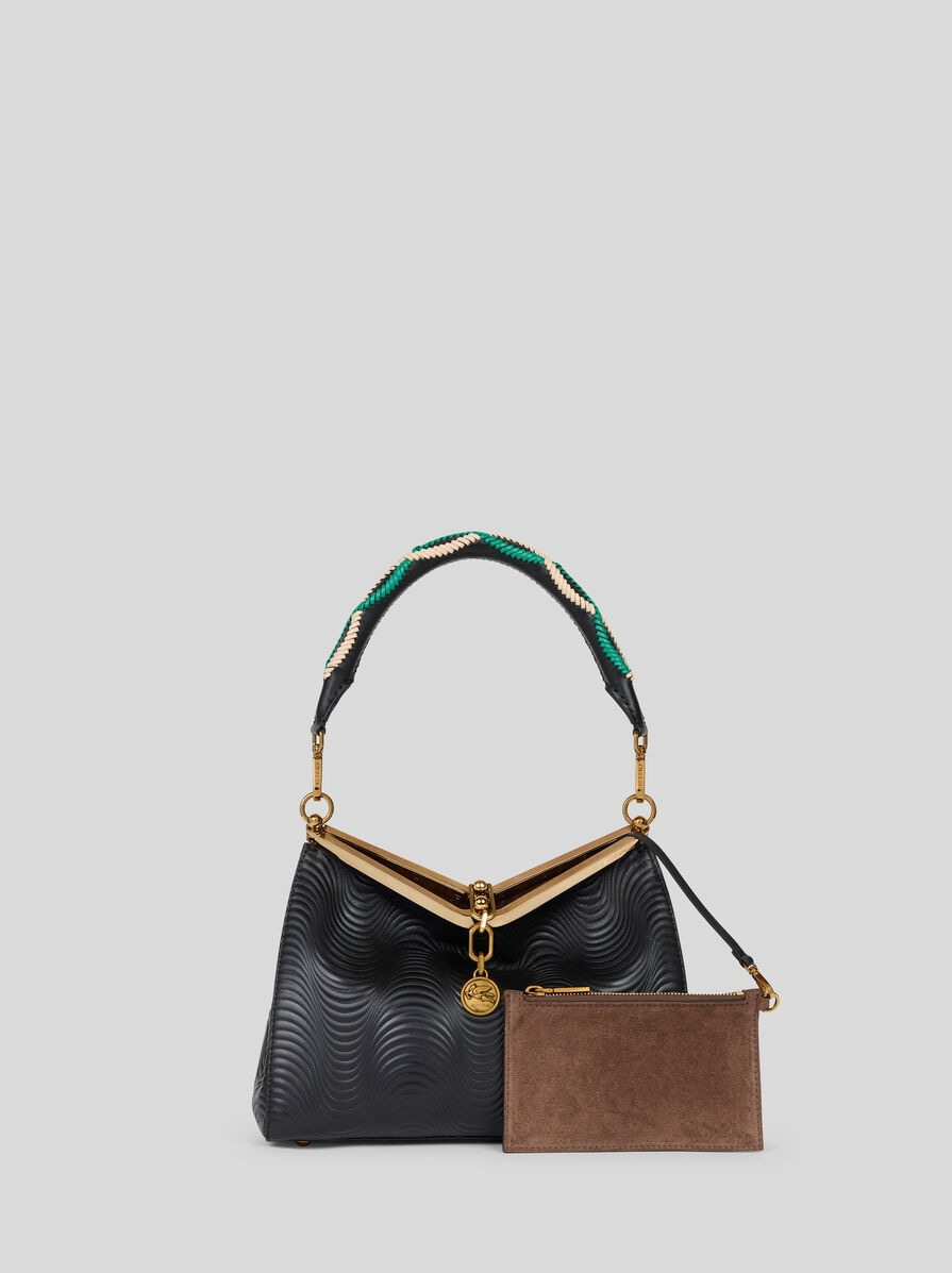 MEDIUM VELA BAG WITH WAVY MOTIF - 2