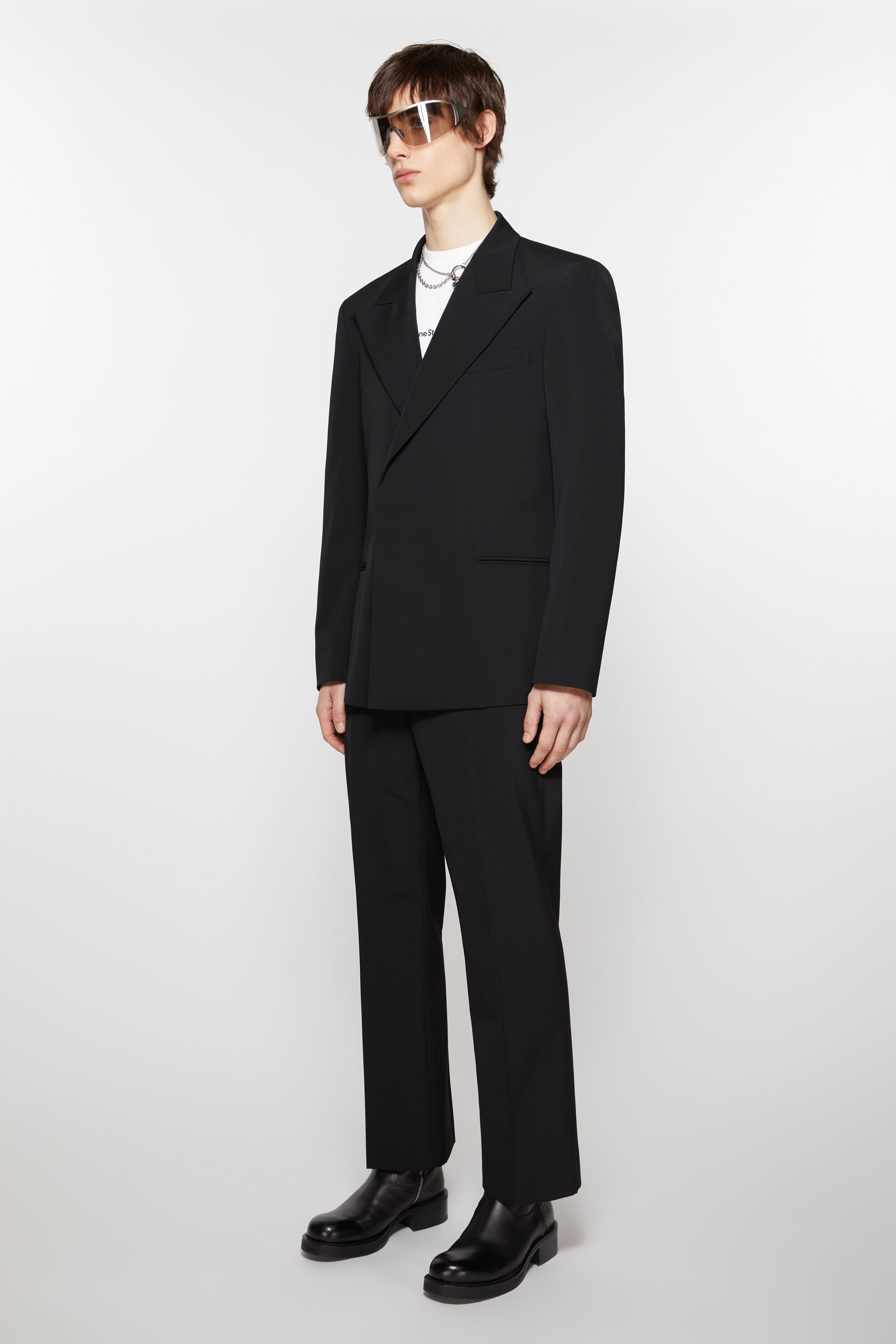 Regular fit suit jacket - Black - 4