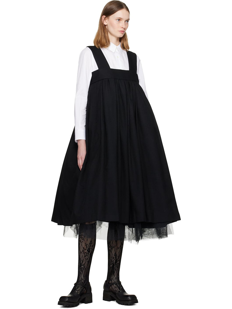 Comme des Garçons Comme des Garçons Black Wool Midi Dress outlook