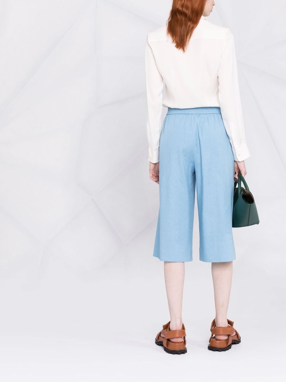 long-sleeve silk shirt - 4