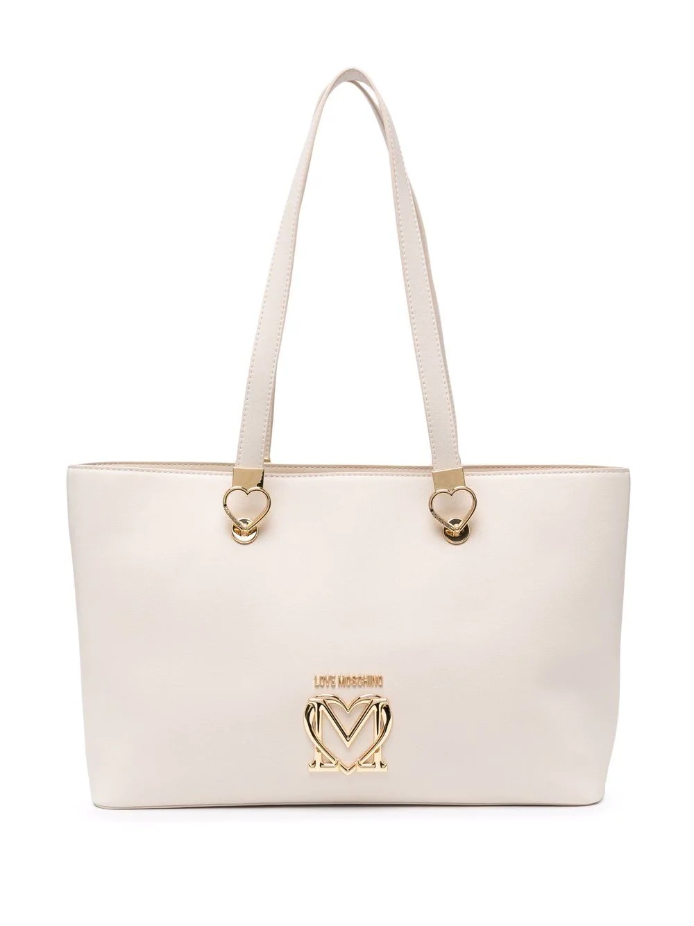 heart logo-plaque tote bag - 1