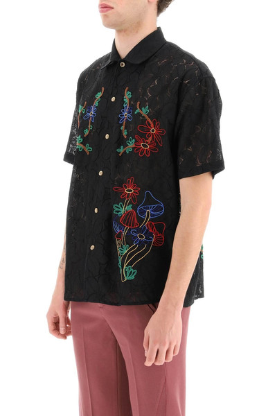 Andersson Bell LACE SHIRT FEATURING EMBROIDERED FLOWERS AND MUSHROOMS outlook