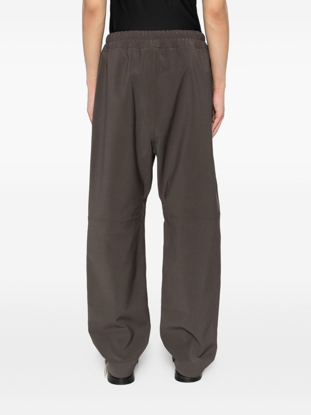 split-knee wide-leg pants - 4
