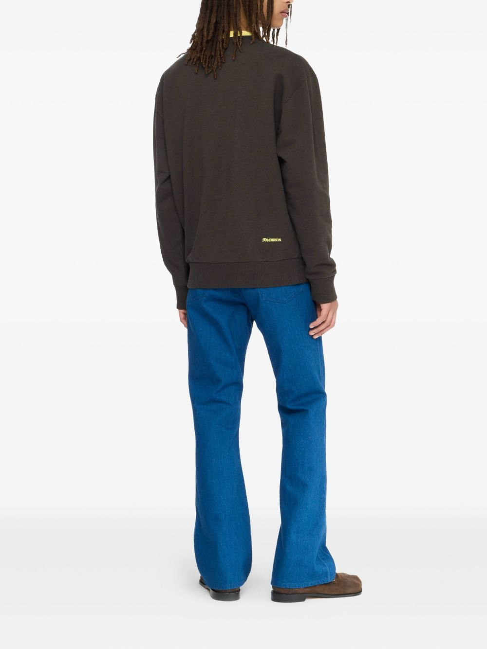 contrast-trim sweatshirt - 3