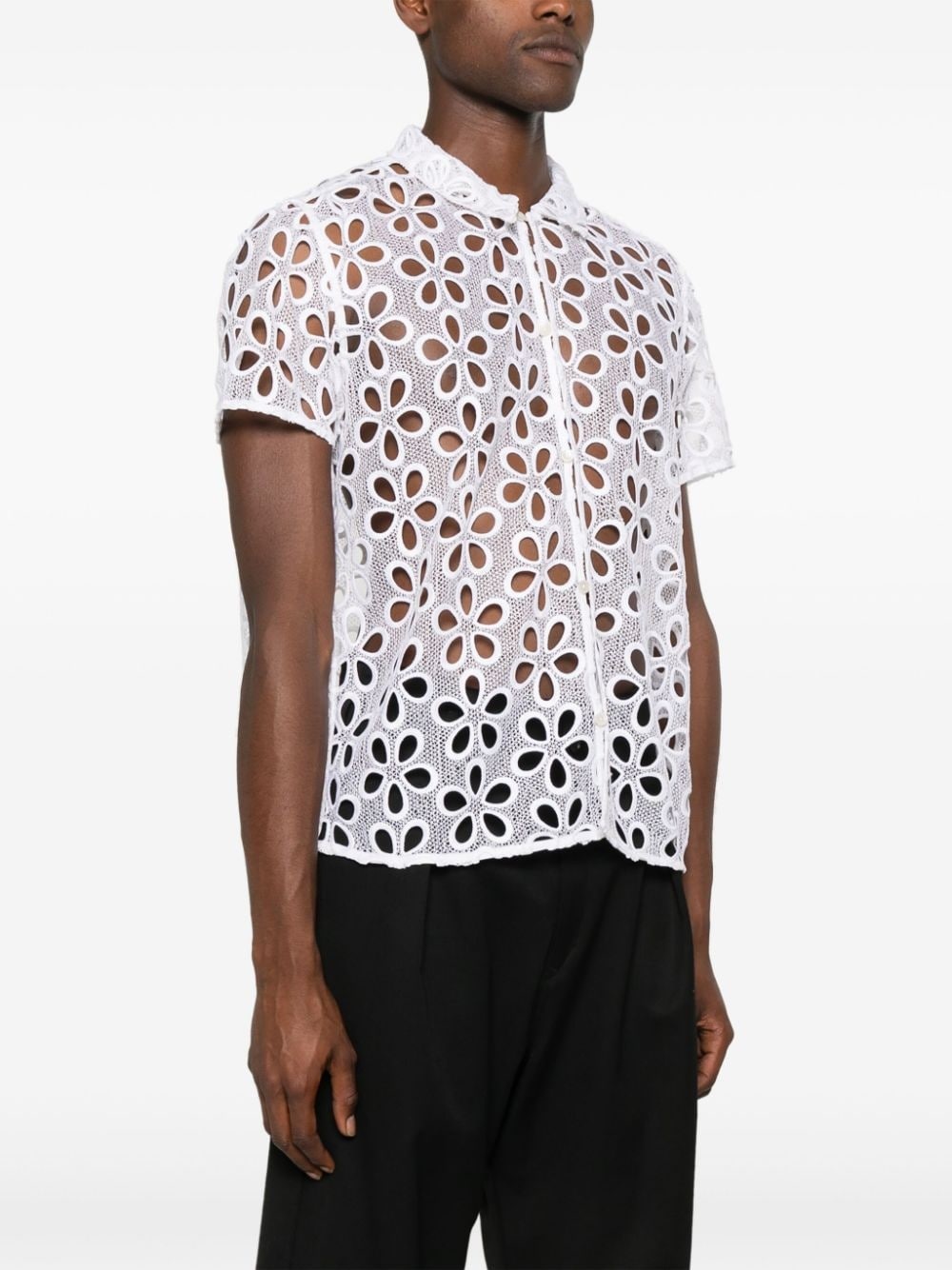 Primrose floral-lace shirt - 3
