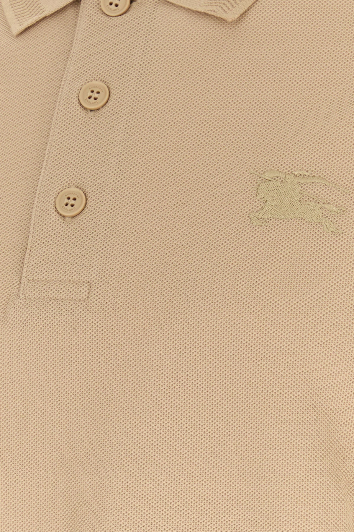 Beige piquet polo shirt - 3