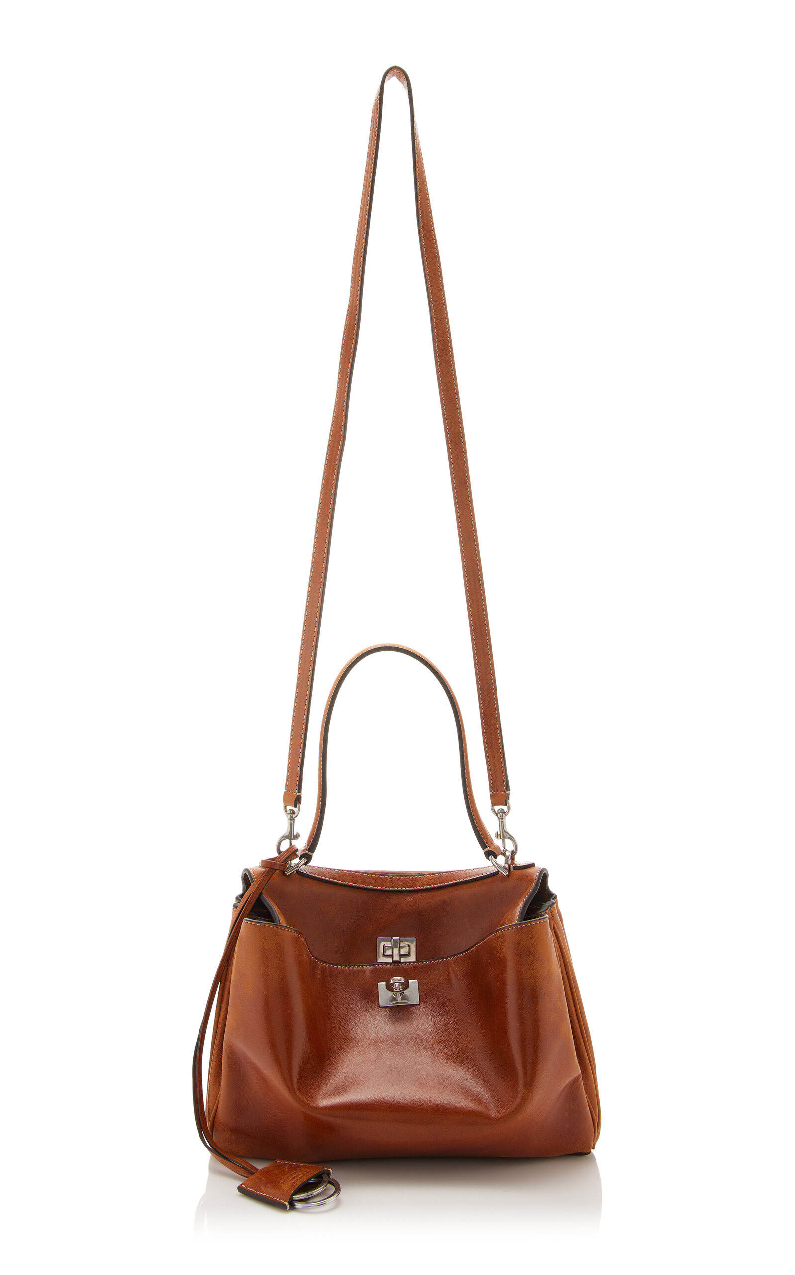 Rodeo Small Leather Top Hande Bag brown - 3