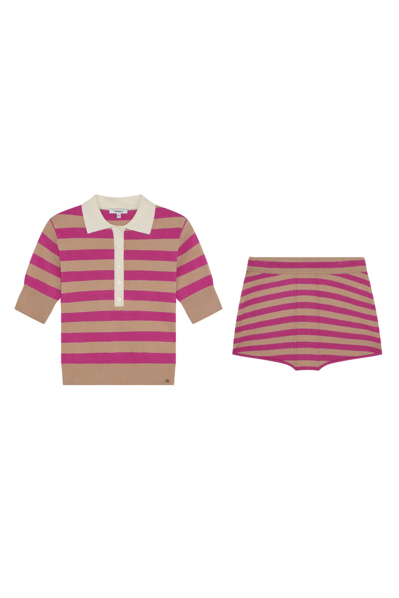 LULU POLO + EMILIA SHORT - CAPE COD STRIPE 1