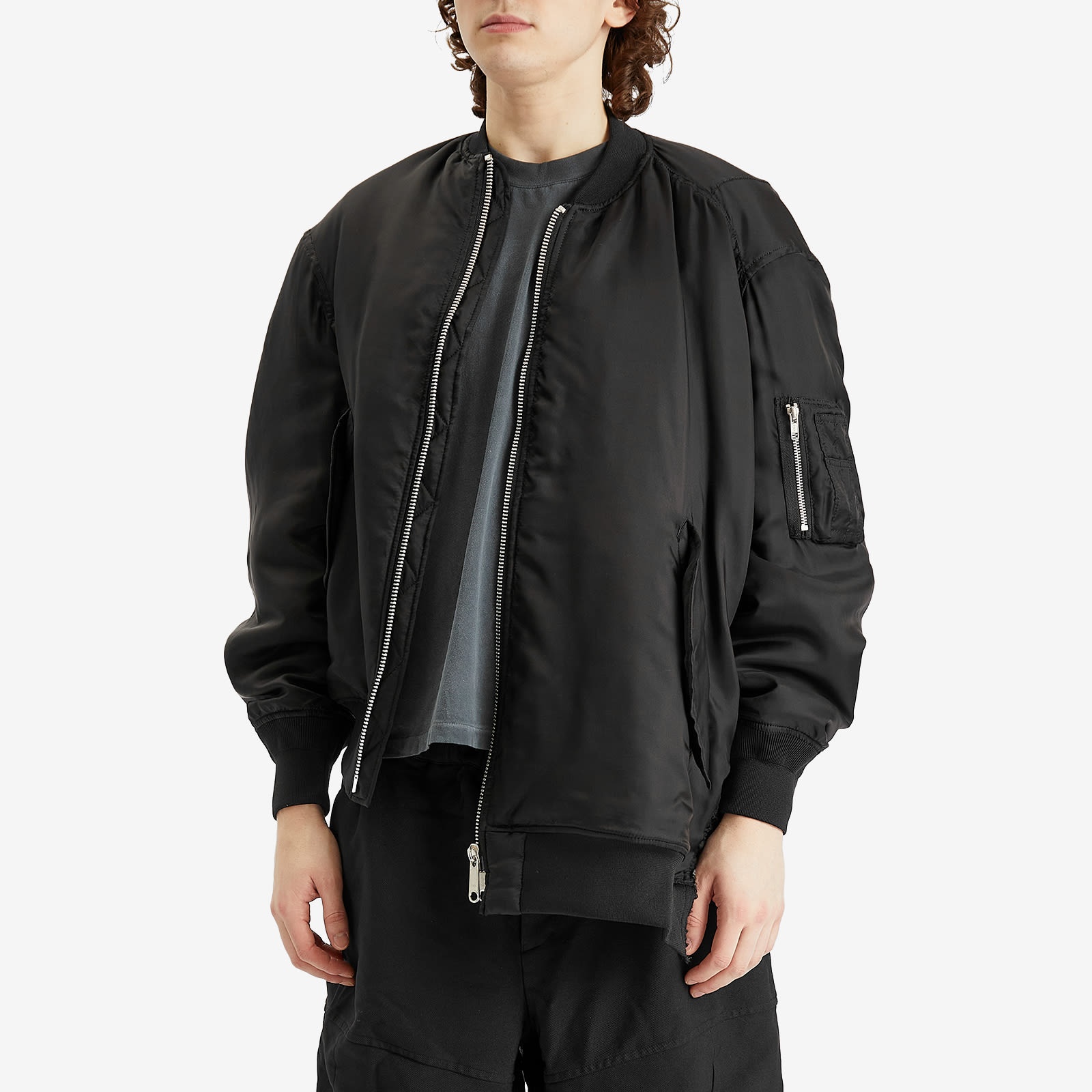 Comme des Garçons Black Asymetric Bomber Jacket - 2
